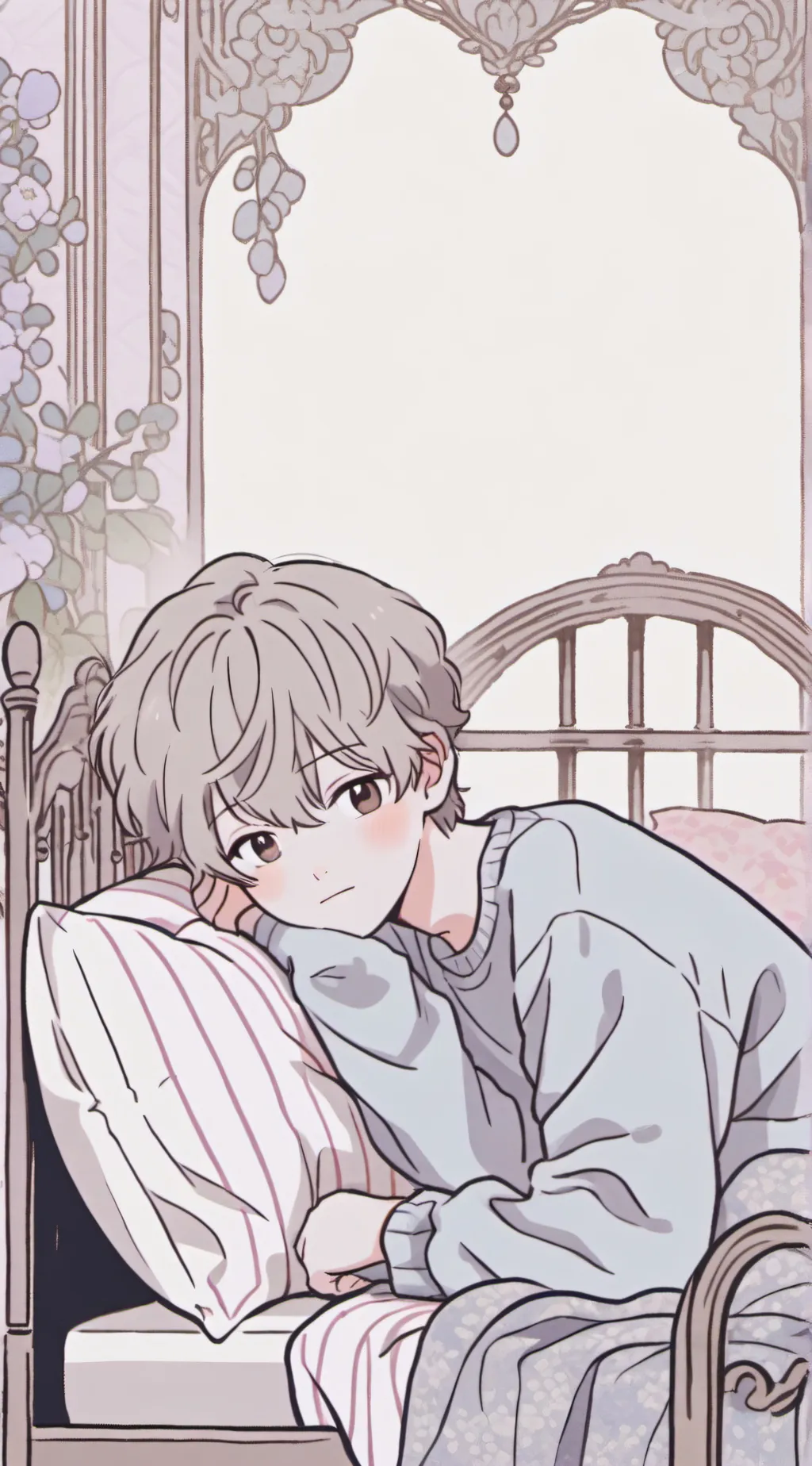 ai character: sleeping boy background