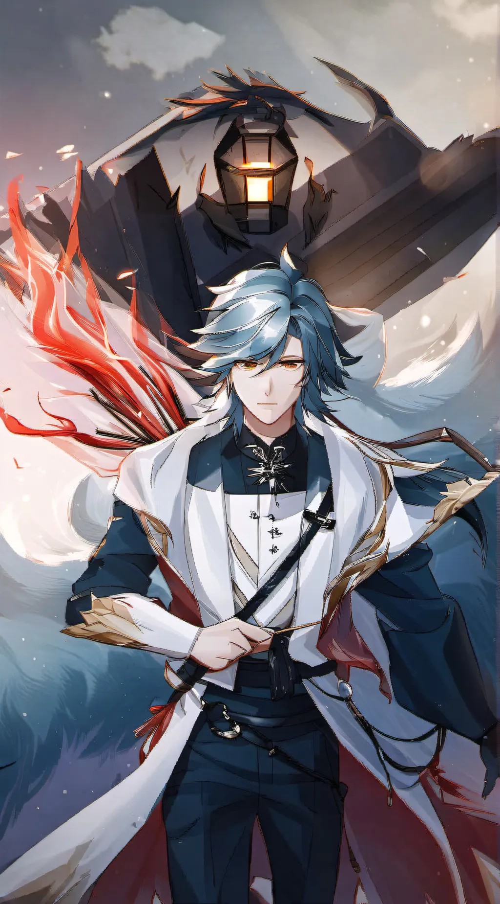 ai character: bakugo  background