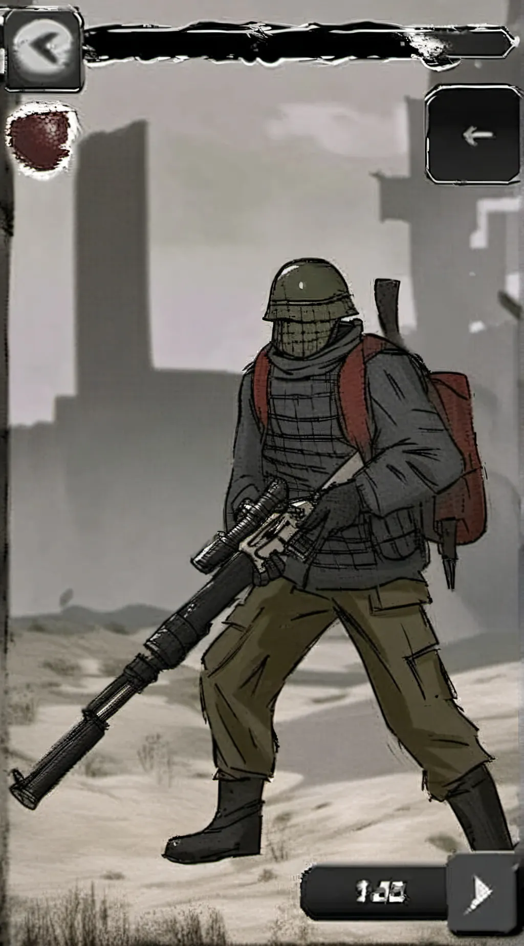 ai character: scrap background