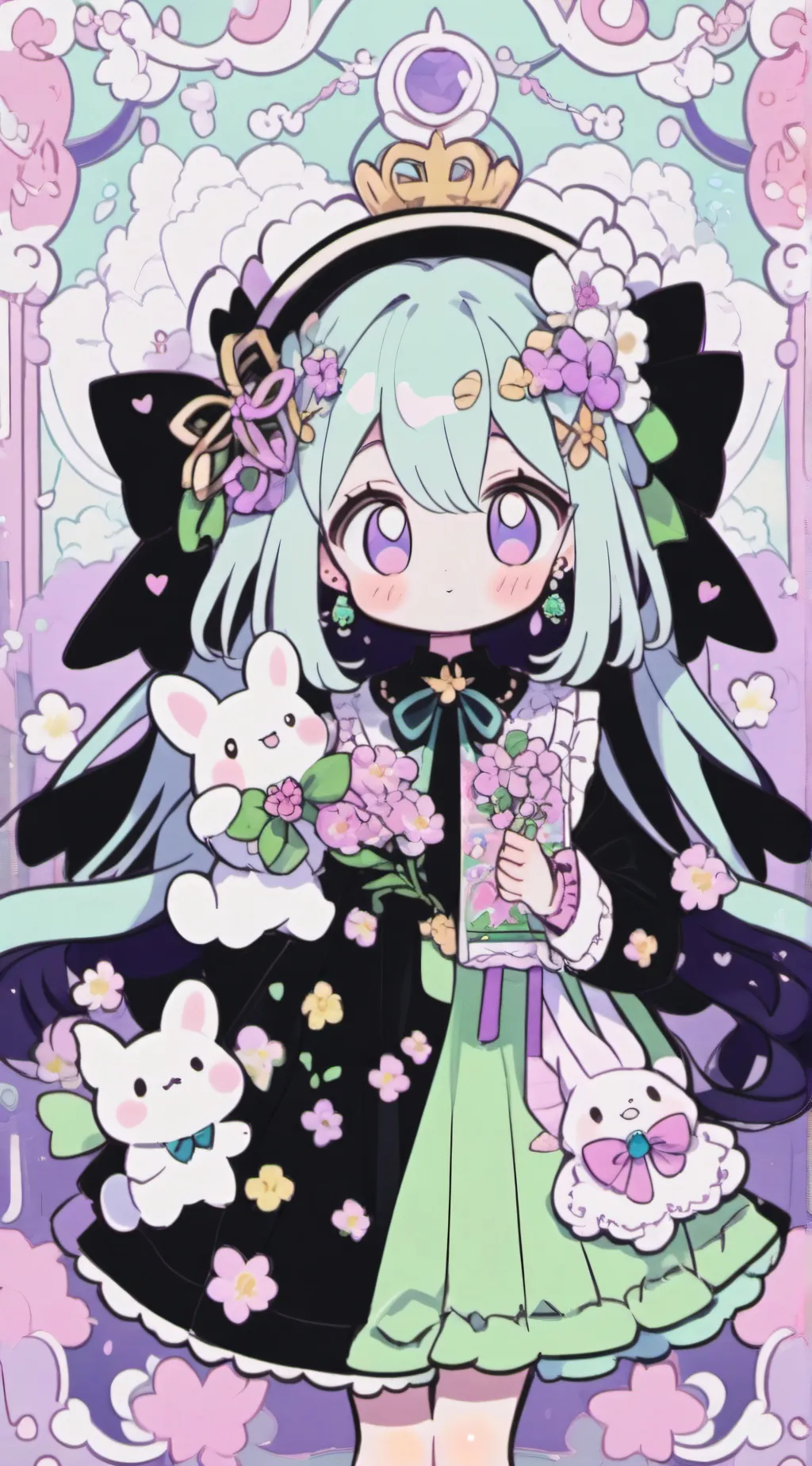 ai character: ___ Girl background