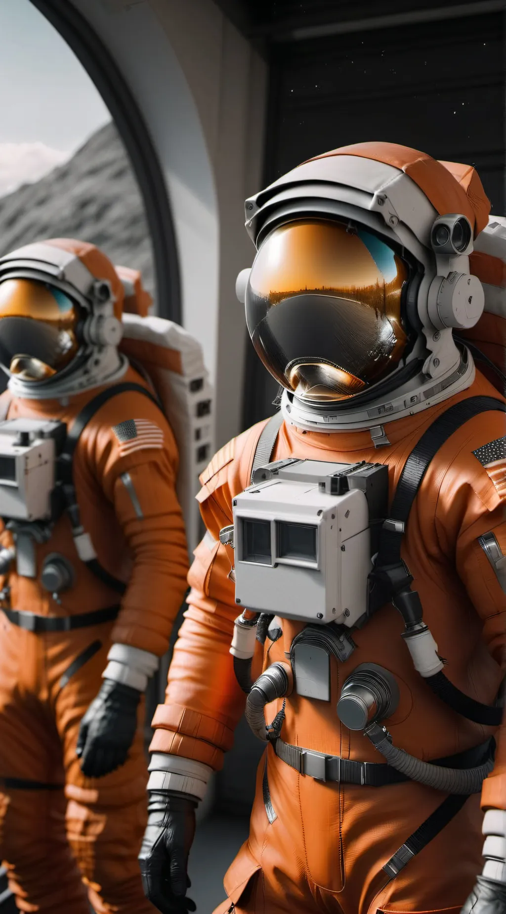 ai character: Among us elements background