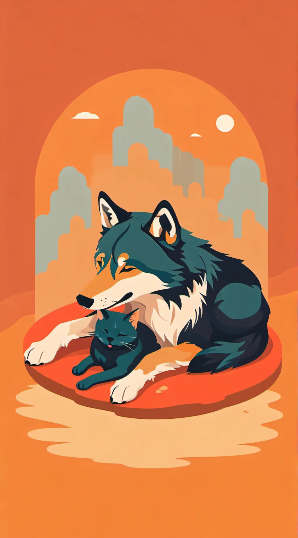 ai character: dogdays life   background