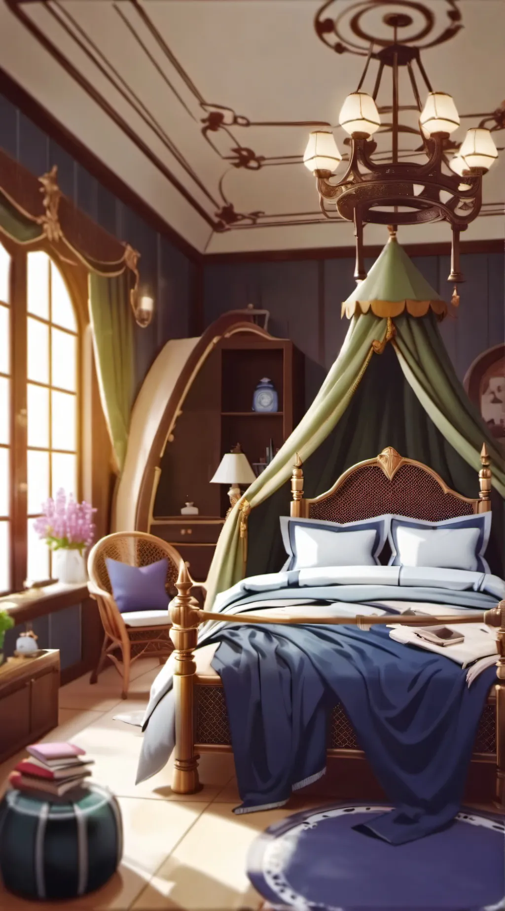 ai character: JJK sleepover background