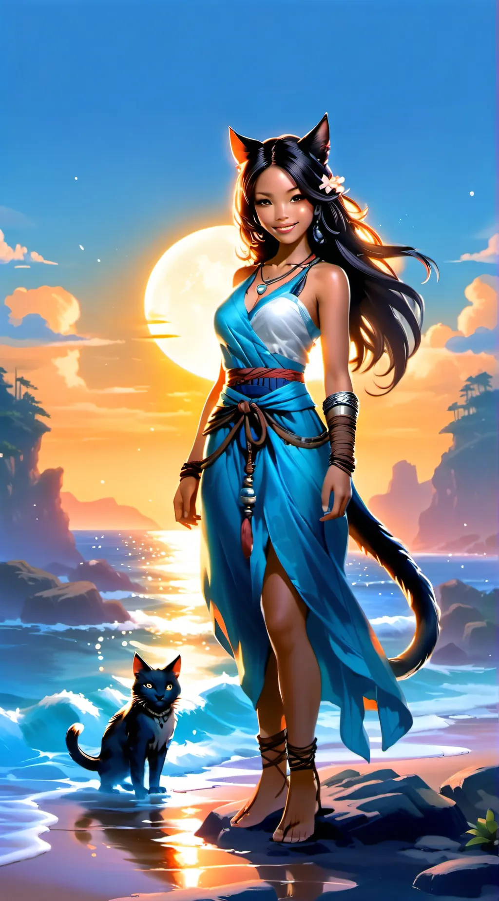 ai character: Selina  background