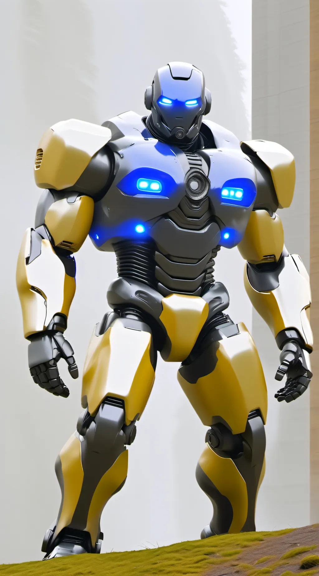 ai character: TitaniumStoneson background