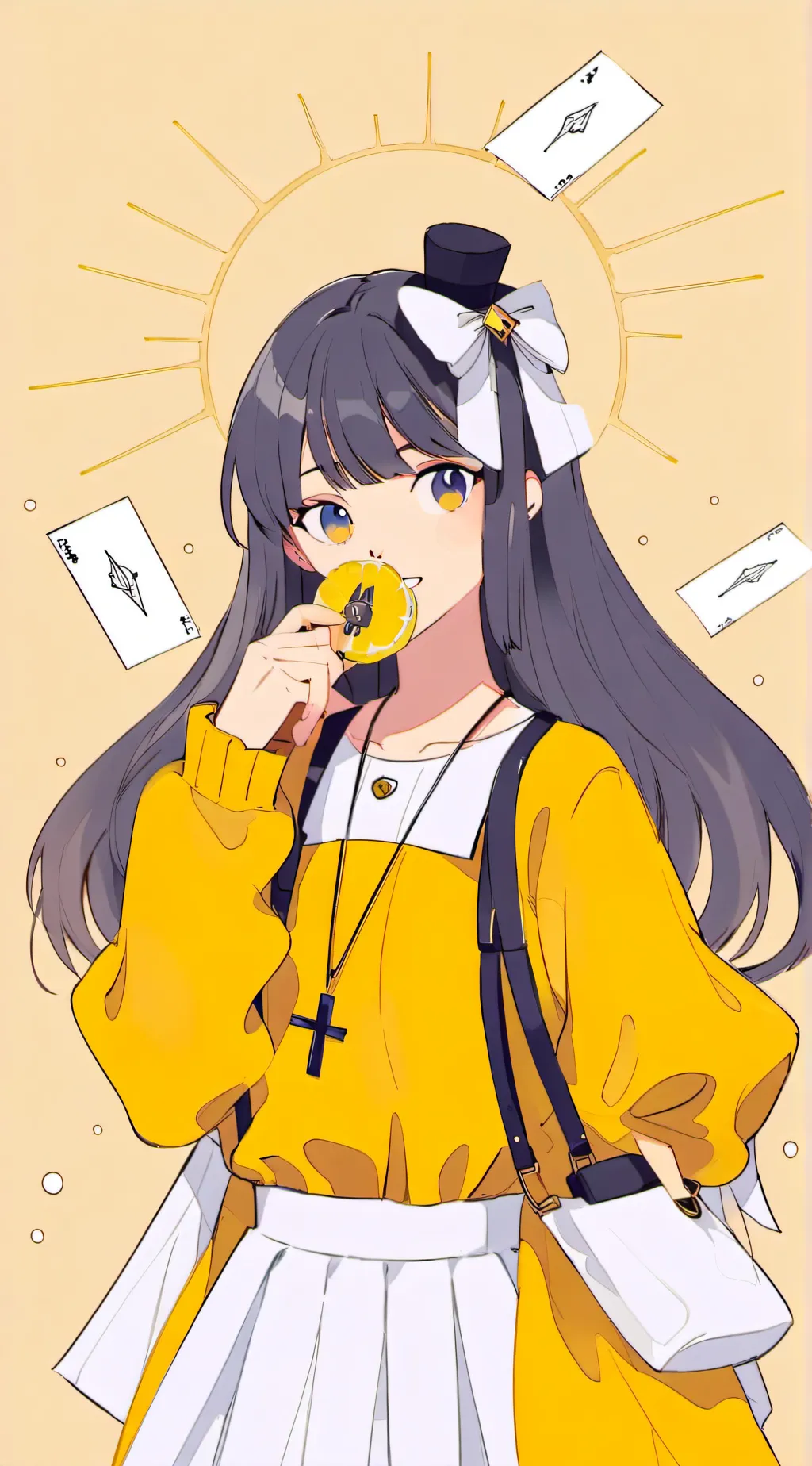 ai character: g.f reacts background