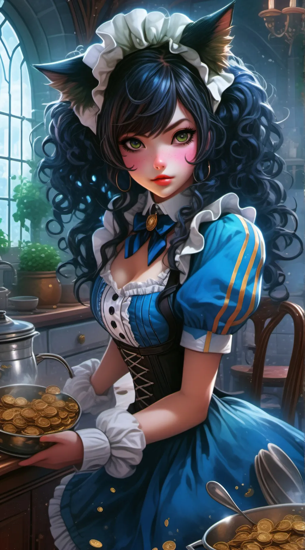 ai character: Luna background