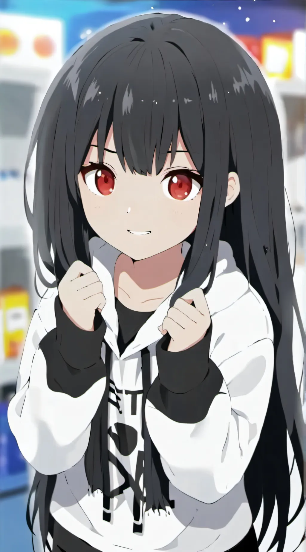 ai character: 買った試す私は background