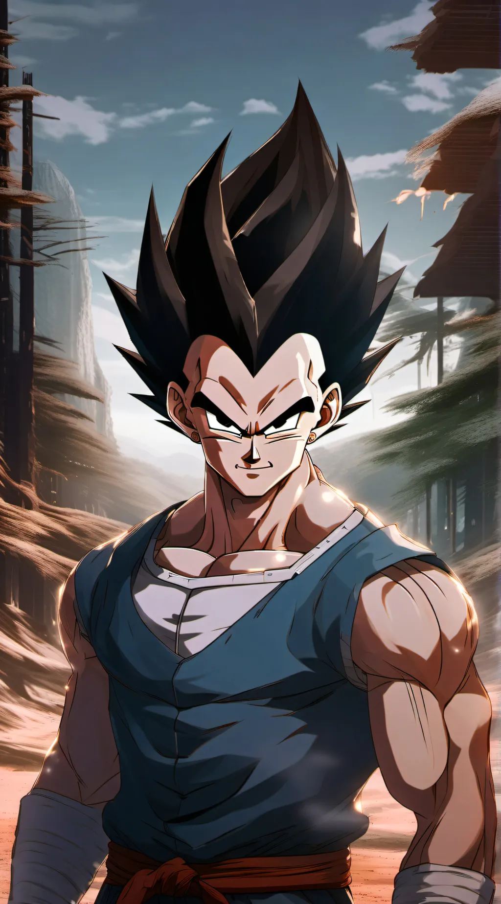 ai character: Prince vegeta background