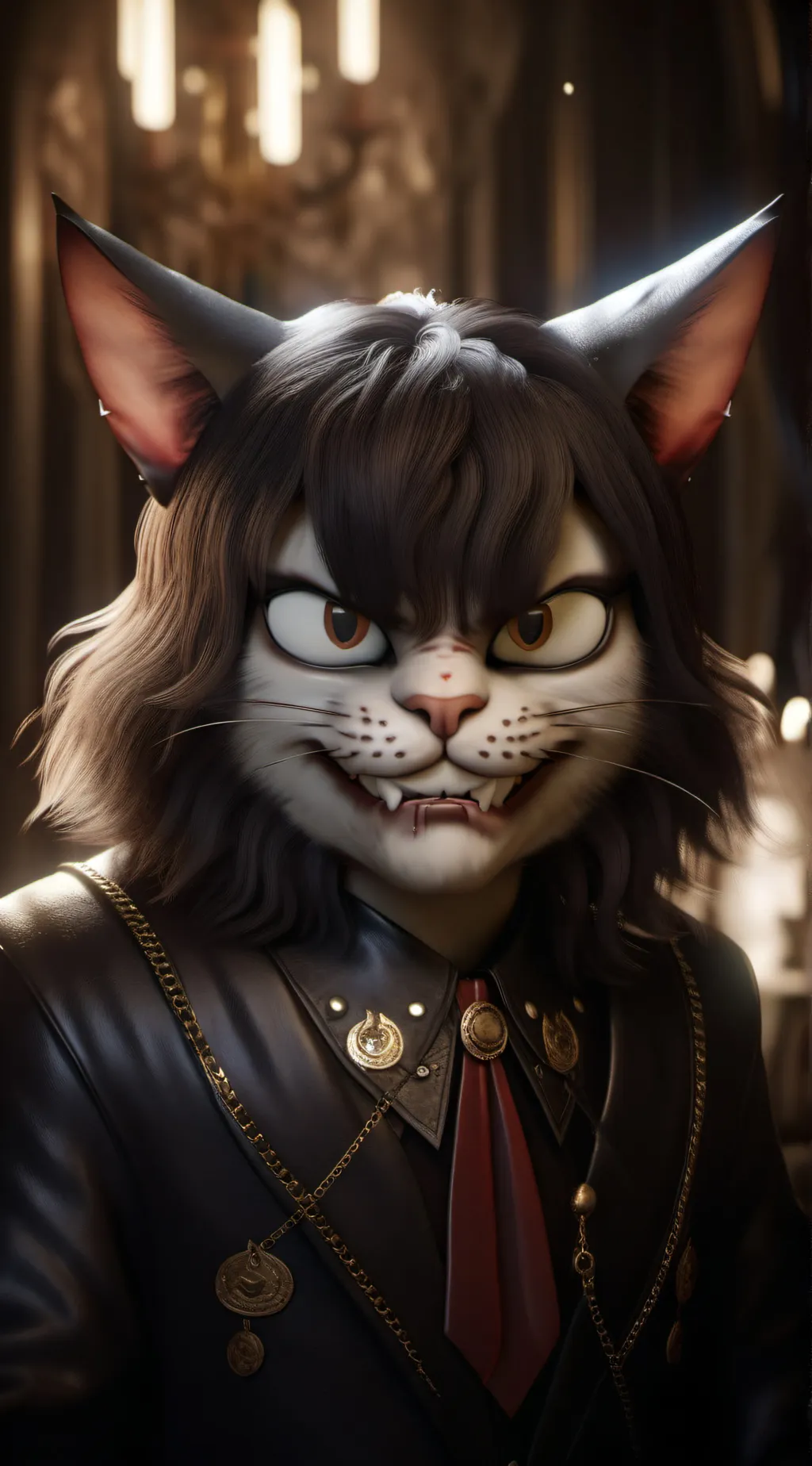 ai character: Swallowed shampooo background