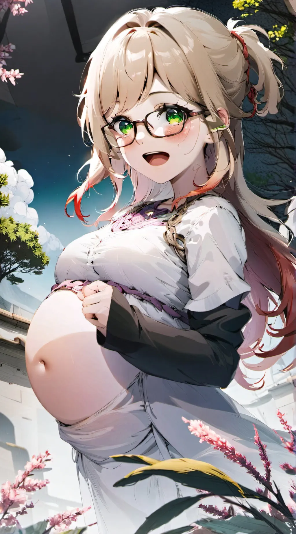 ai character: Idella (Pregnant) background