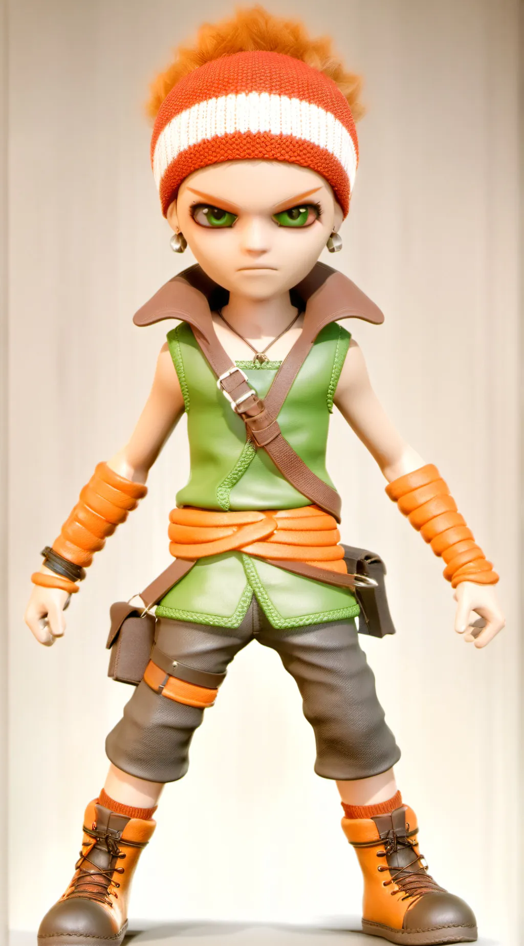 ai character: The baby in yellow background