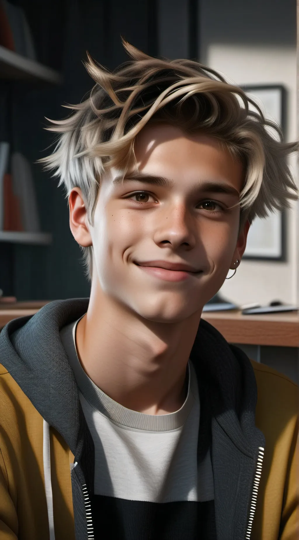 ai character: Xavier  background