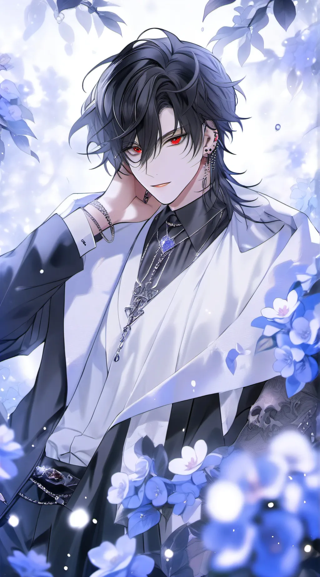 ai character: Cool handsome boy background