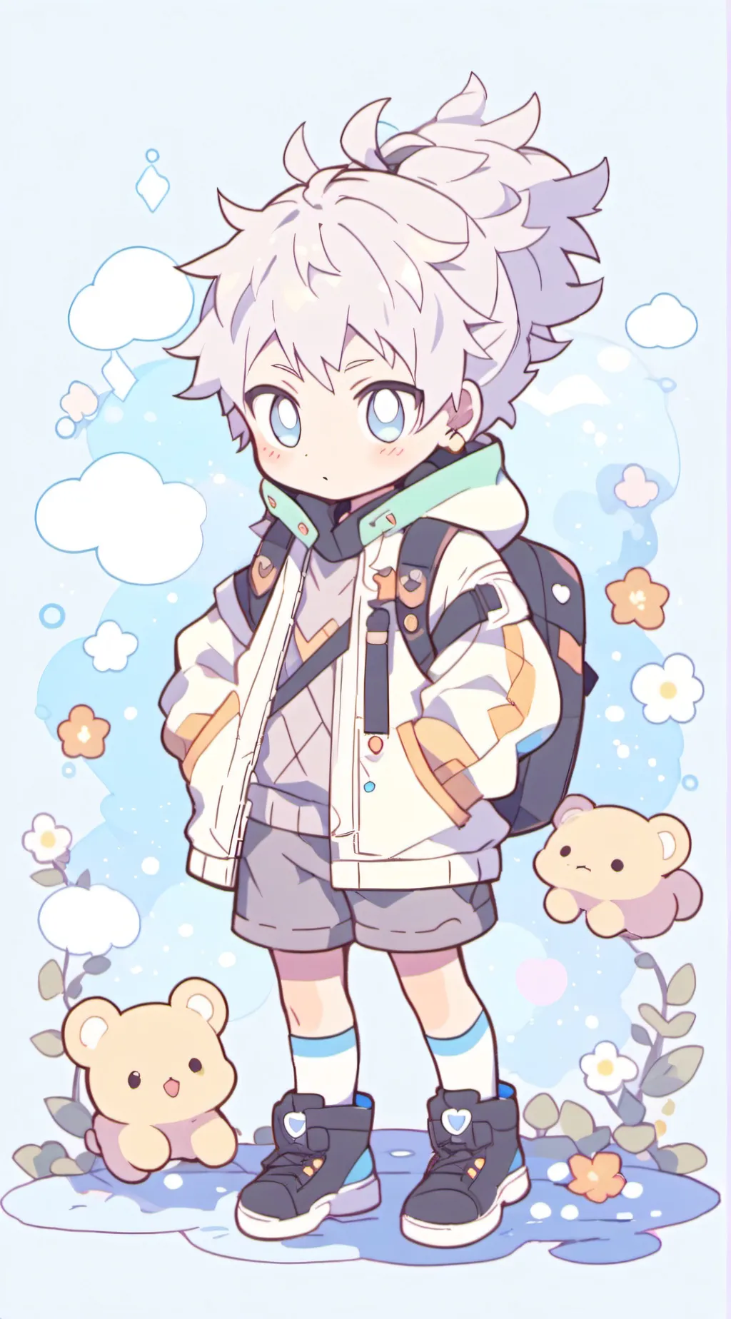 ai character: child gojo background