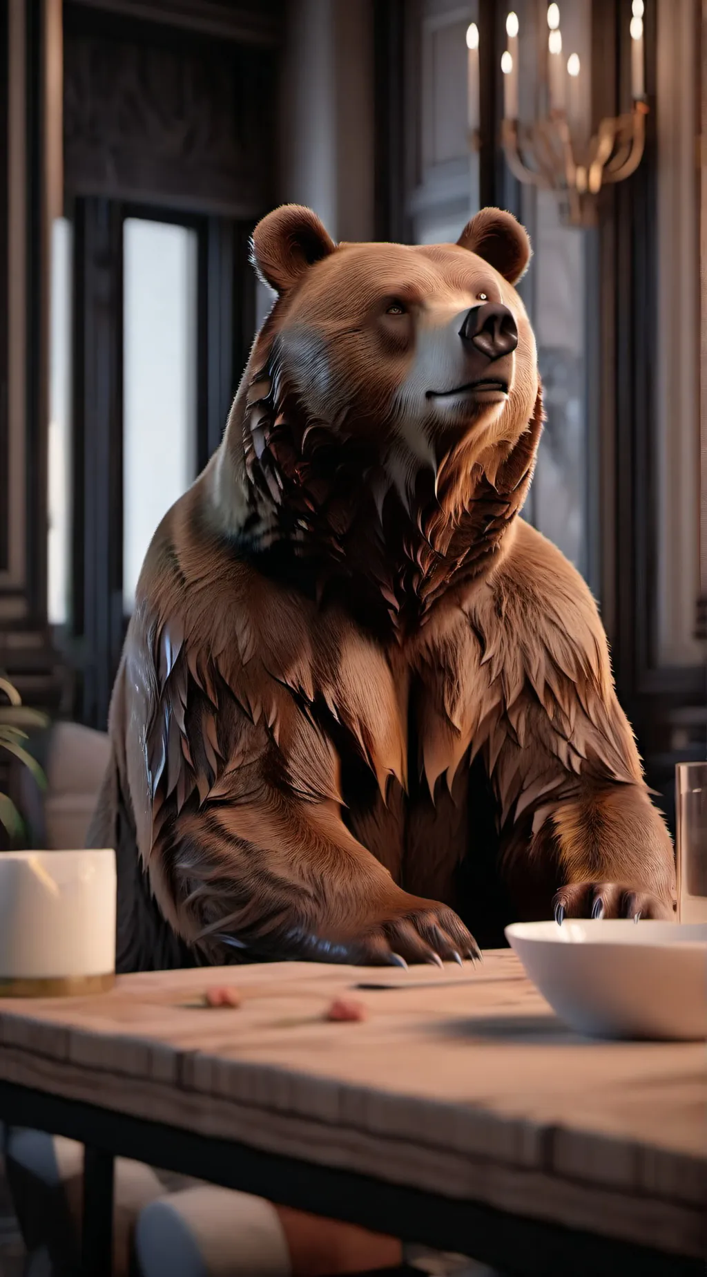 ai character: Smiling critters  background