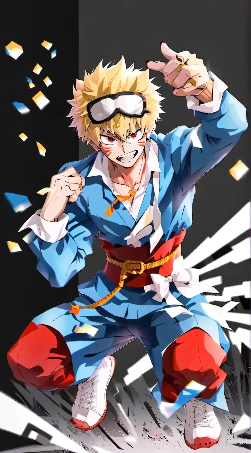 ai character: bakugo background