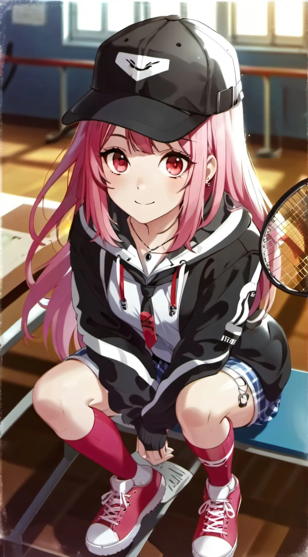 ai character: you(badminton god) background