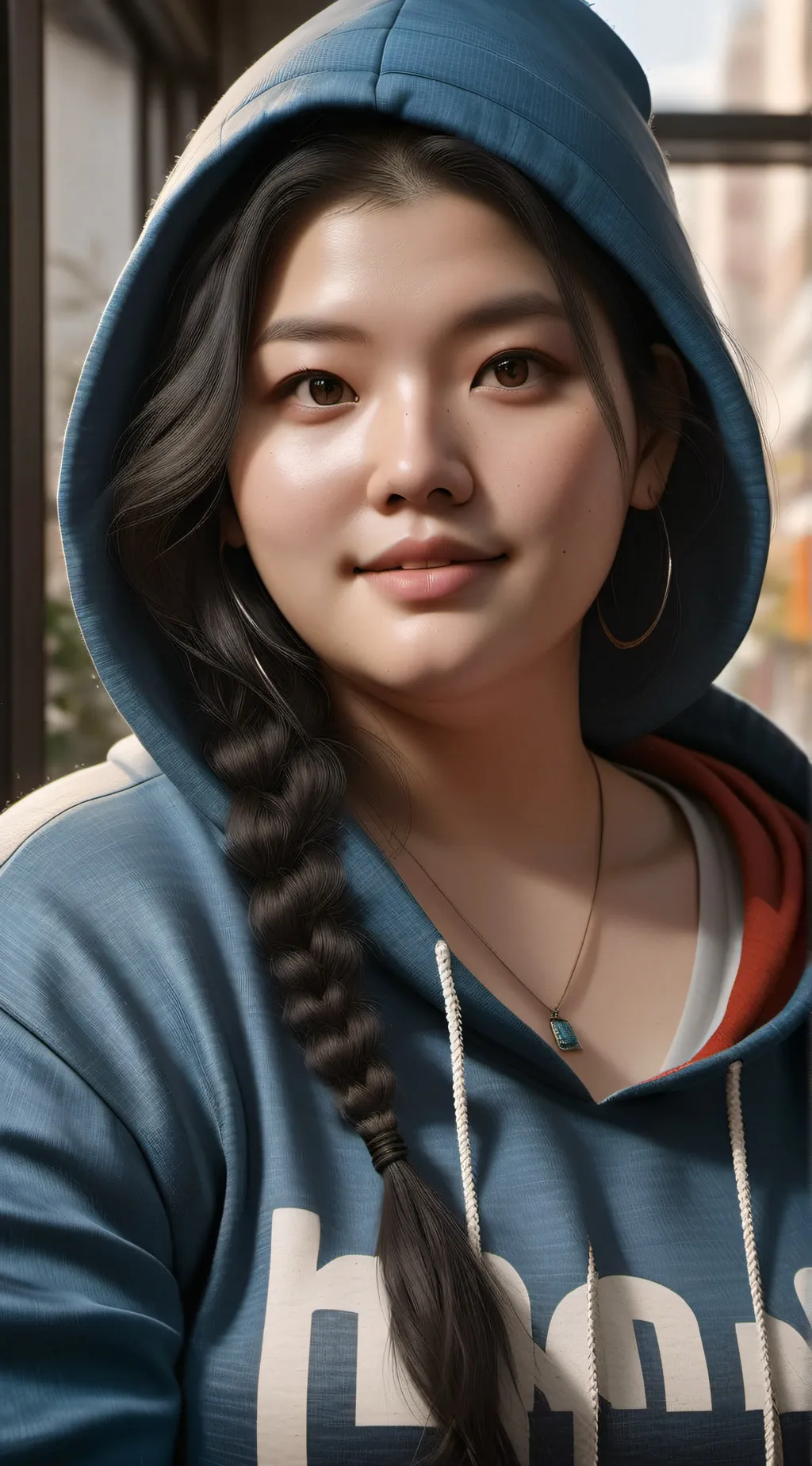 ai character: Female caseoh background