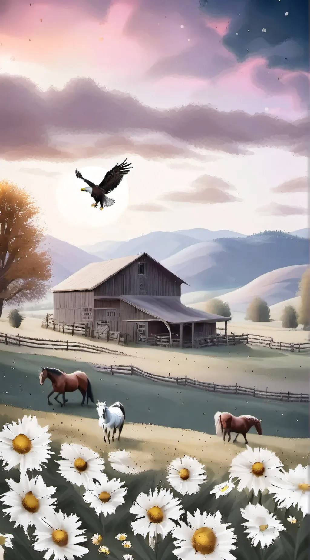 ai character: farm life background