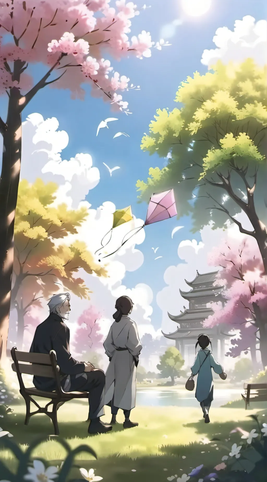 ai character: Sakura background