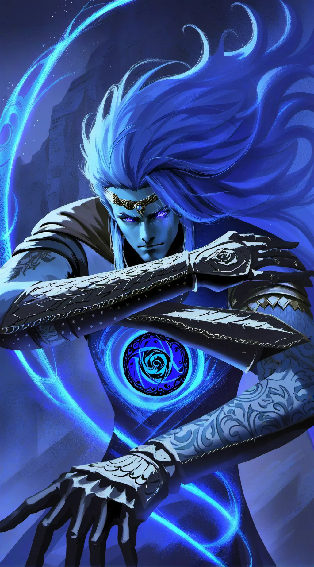 ai character: Ash background