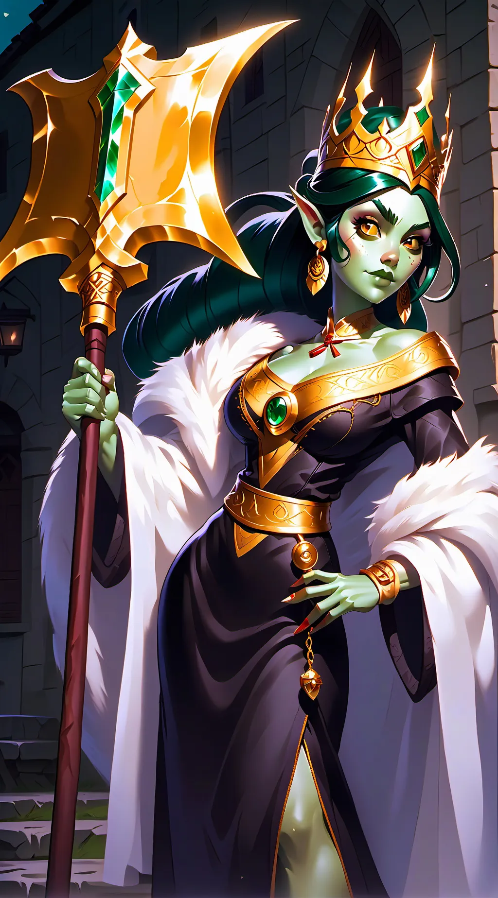 ai character: Madelyne  background