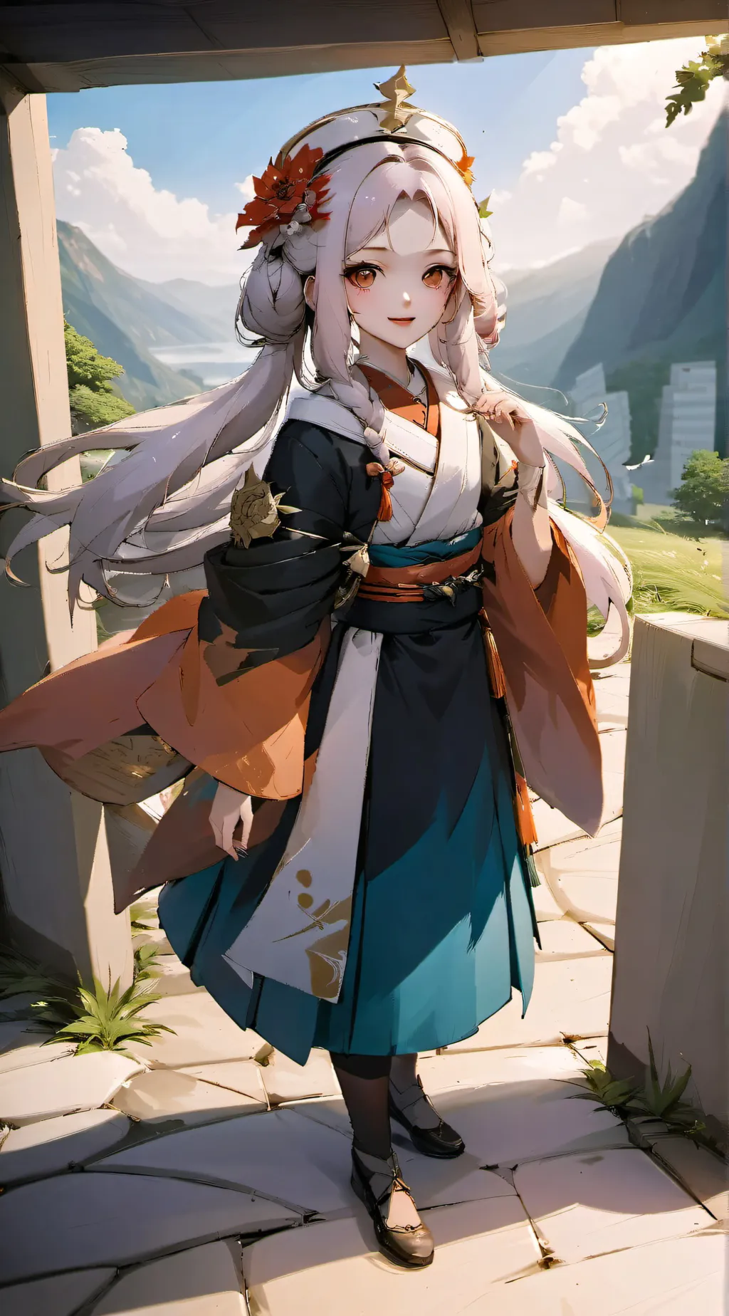 ai character: Mahorga girl background