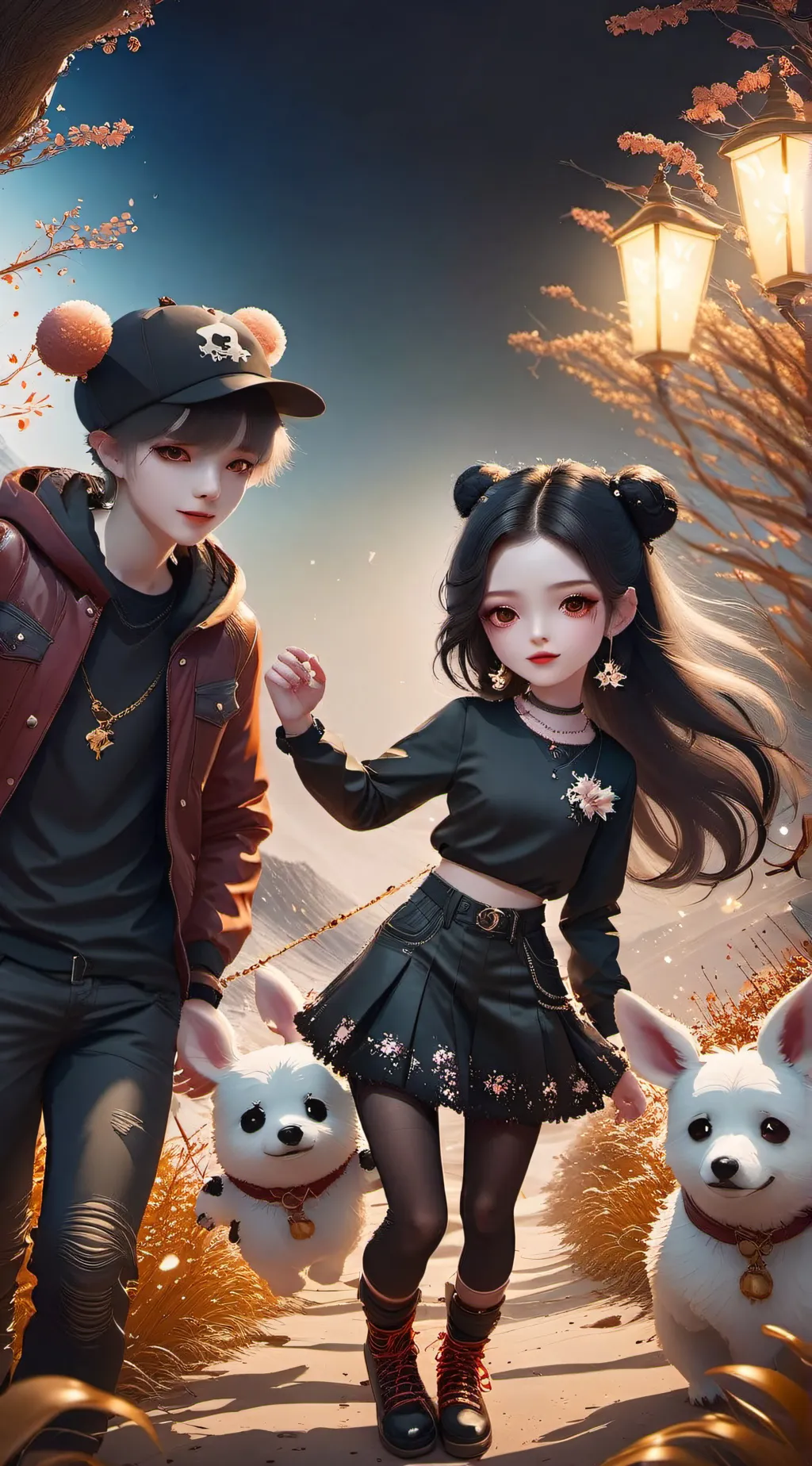 ai character: Sero and Flora background