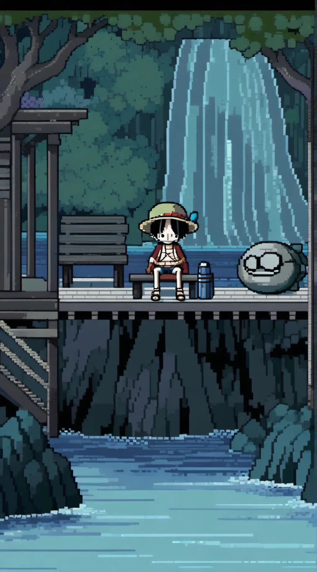 ai character: one piece background