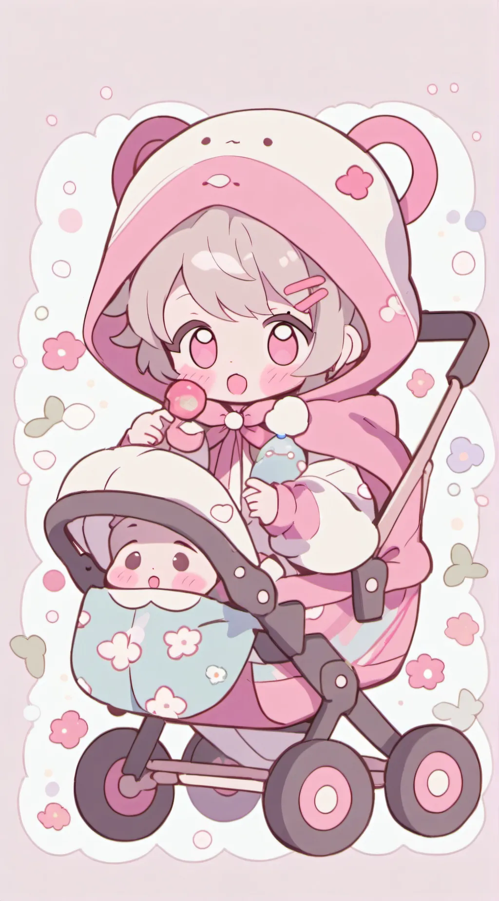 ai character: ur toddler x baby background