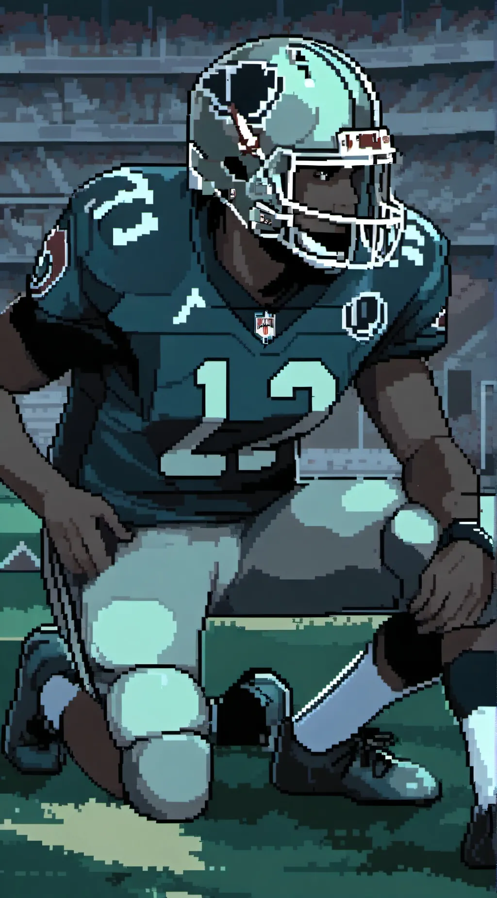 ai character: foot ball background