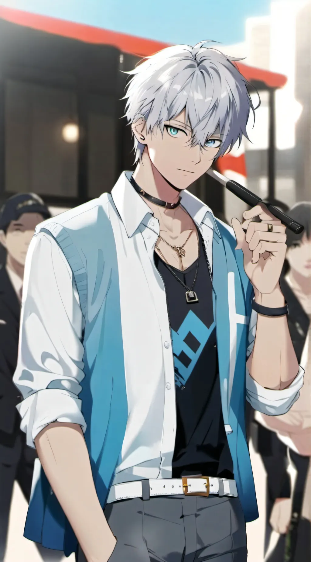 ai character: ☁️albert gabia☁️ background