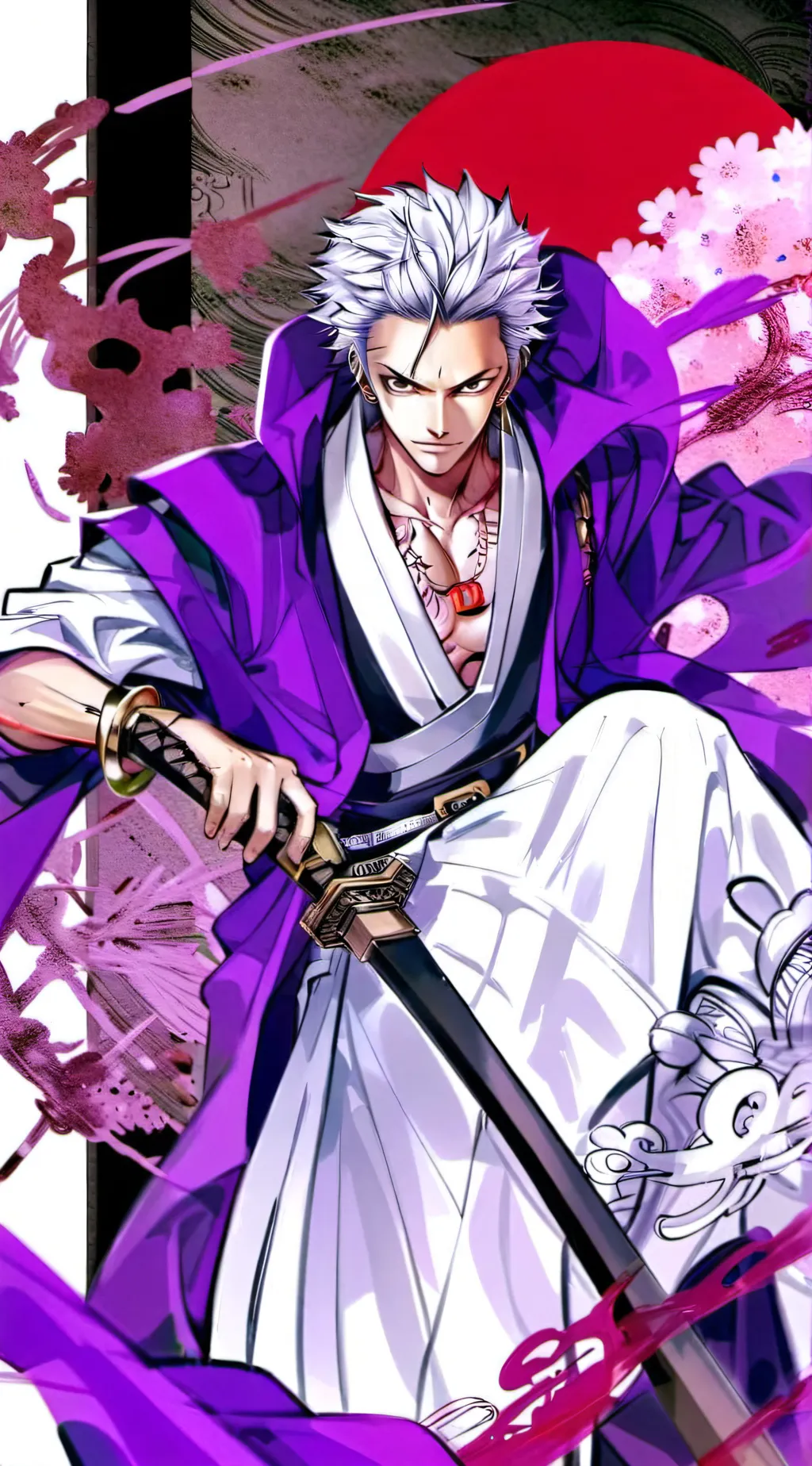 ai character: One piece Openreal background