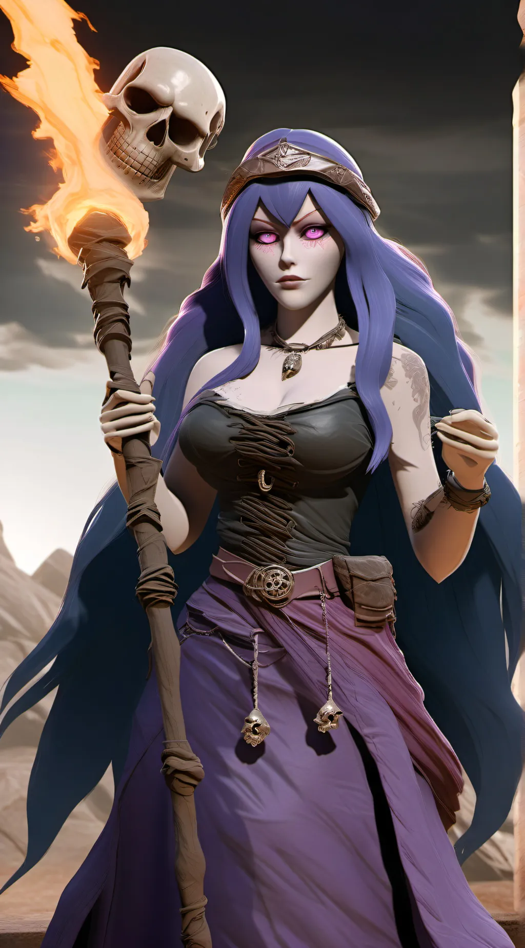 ai character: Witch background