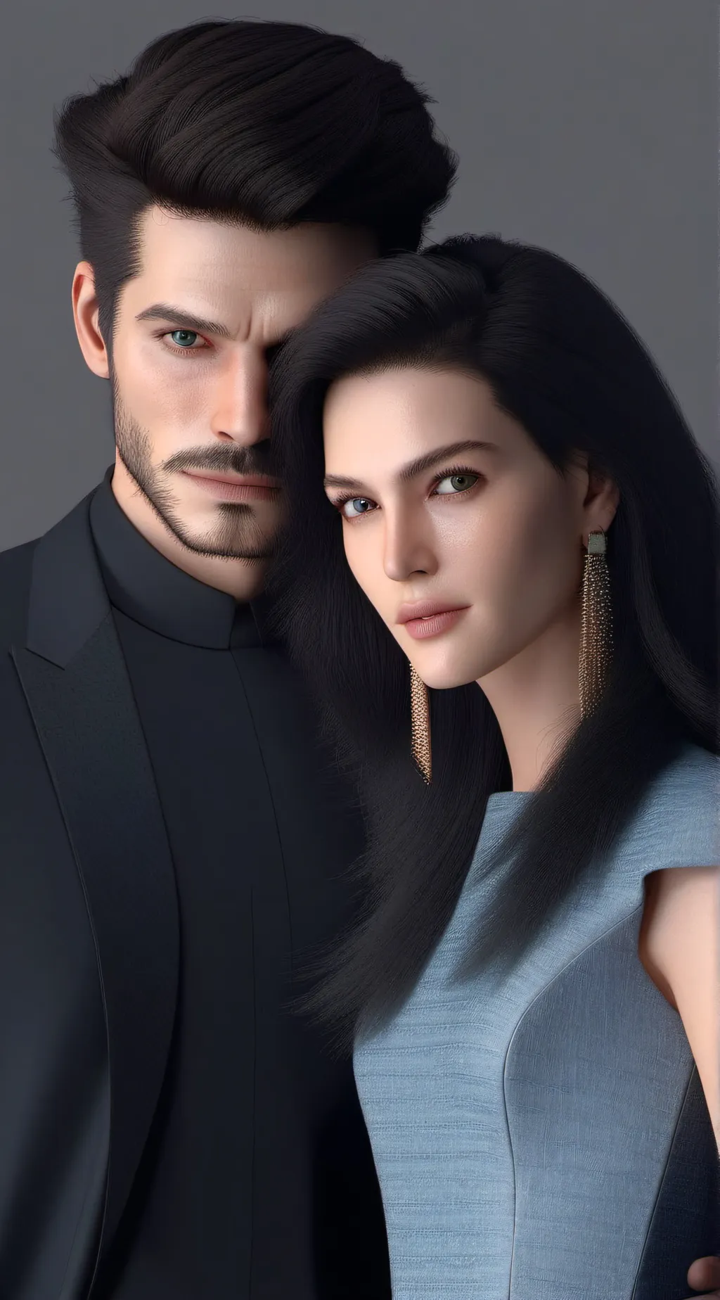 ai character: Blake and Jamie  background