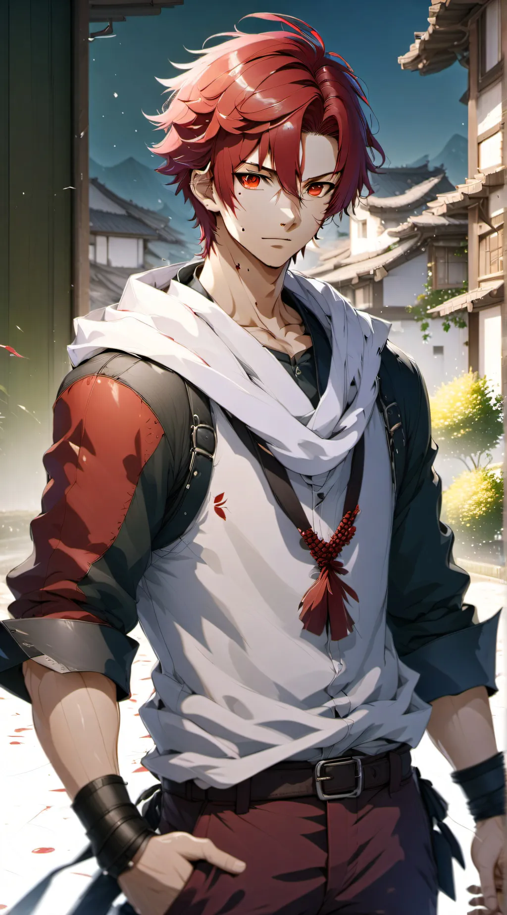 ai character: kirishima  background