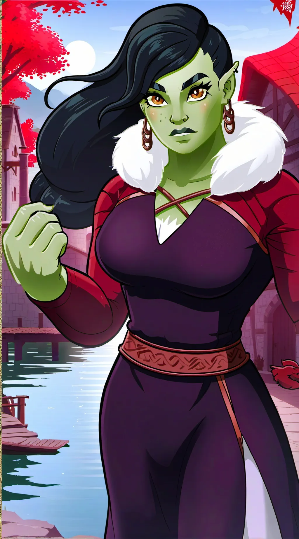 ai character: Korga background