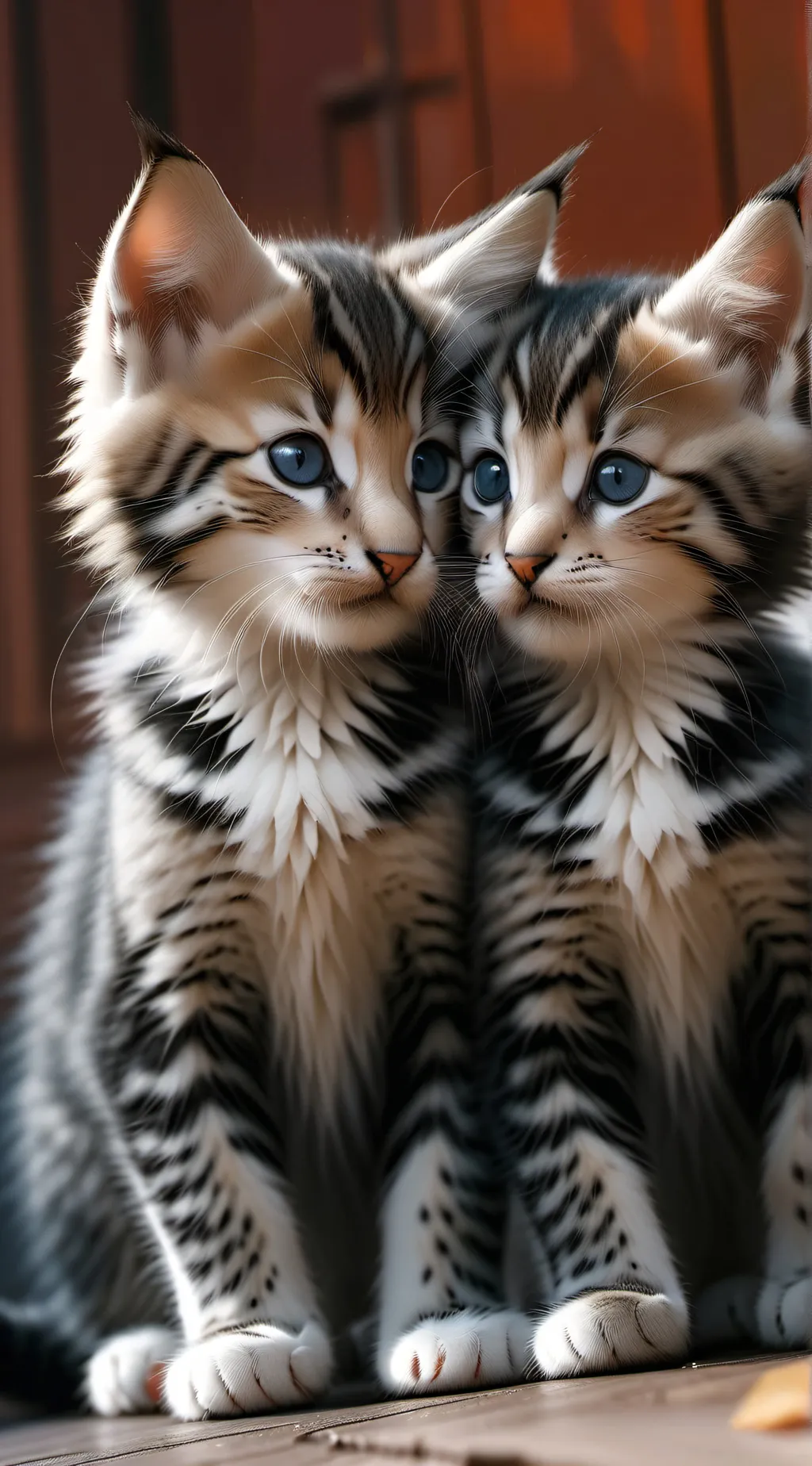 ai character: kissin kittens  background