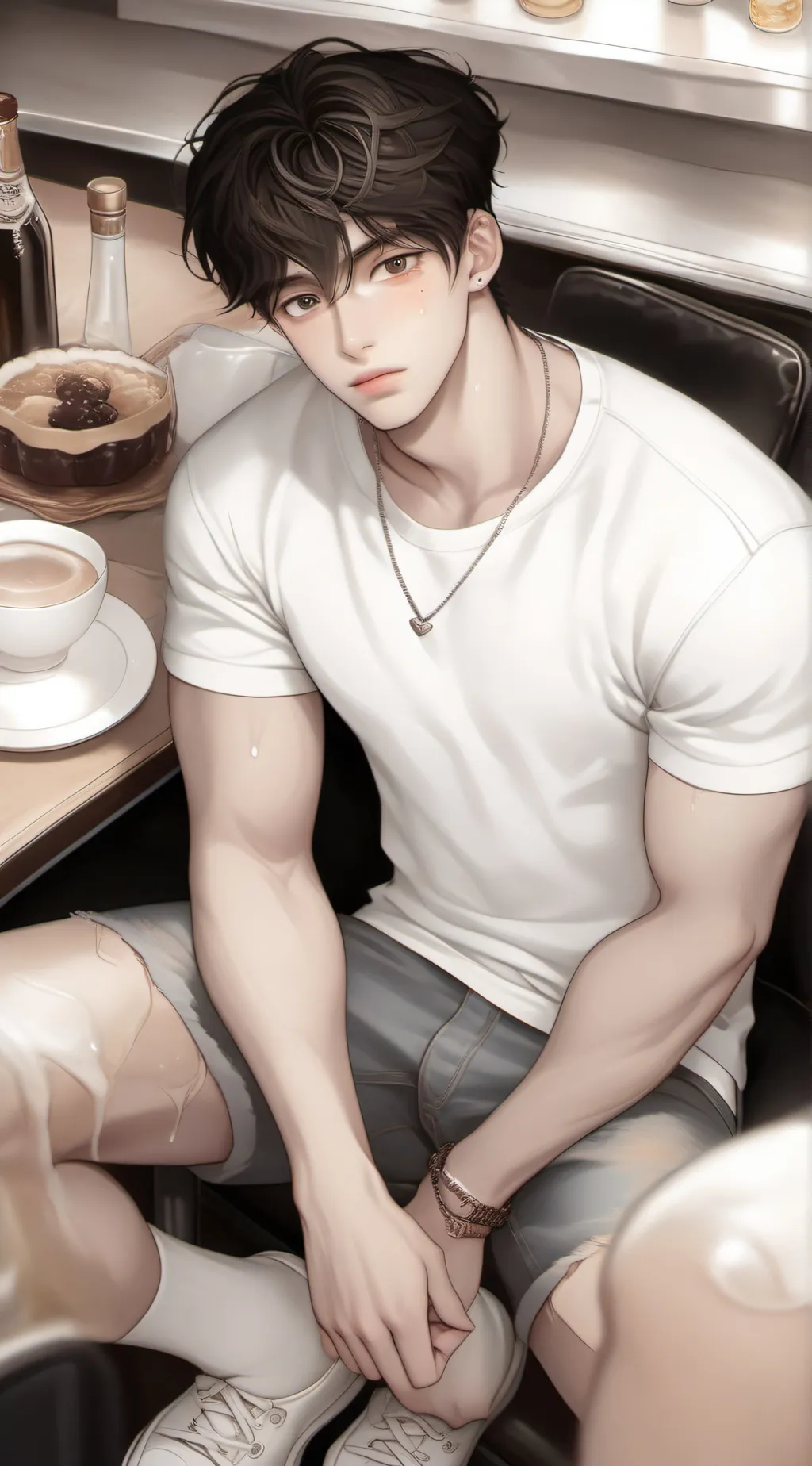 ai character: Adrien  background