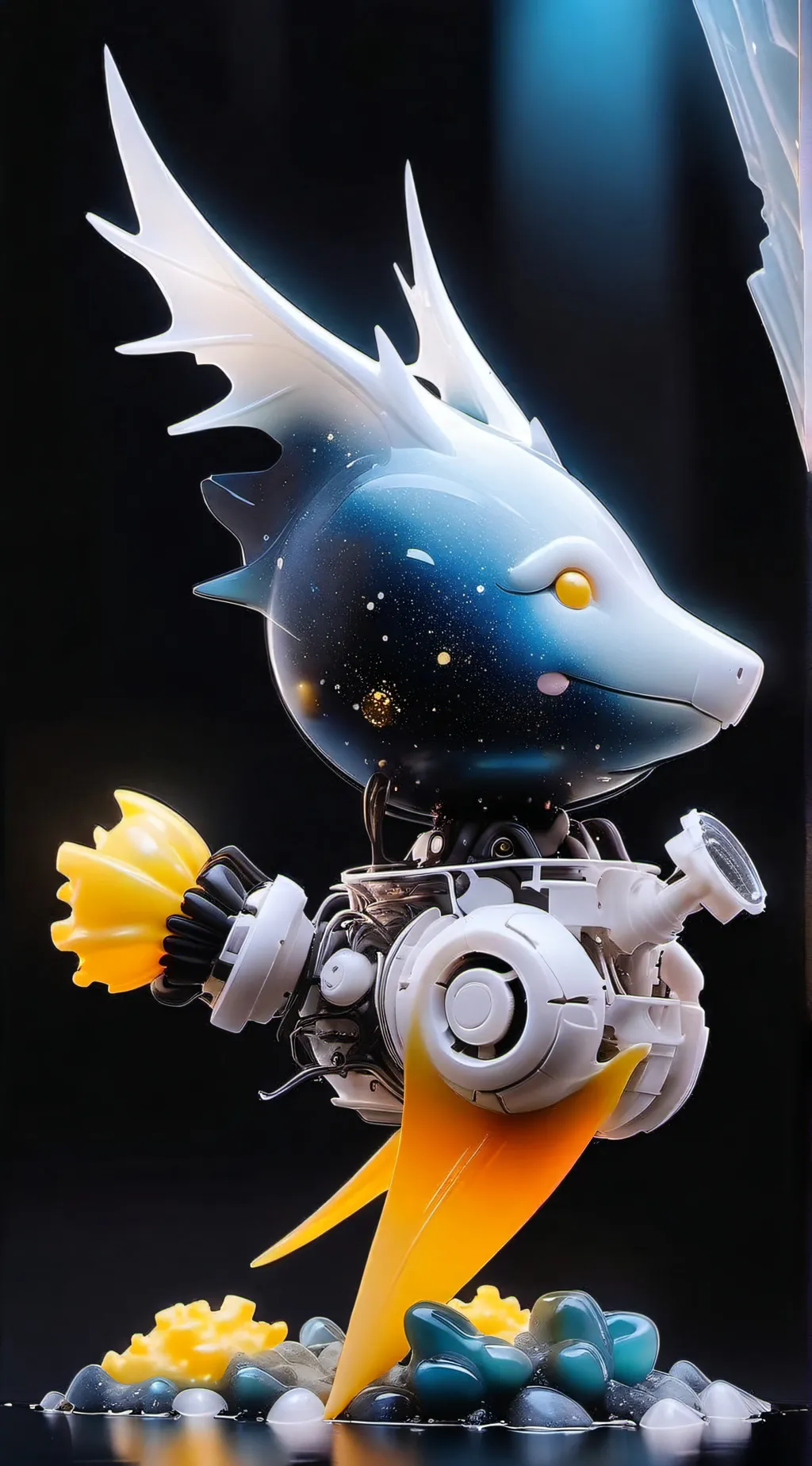 ai character: Sea sncorn background