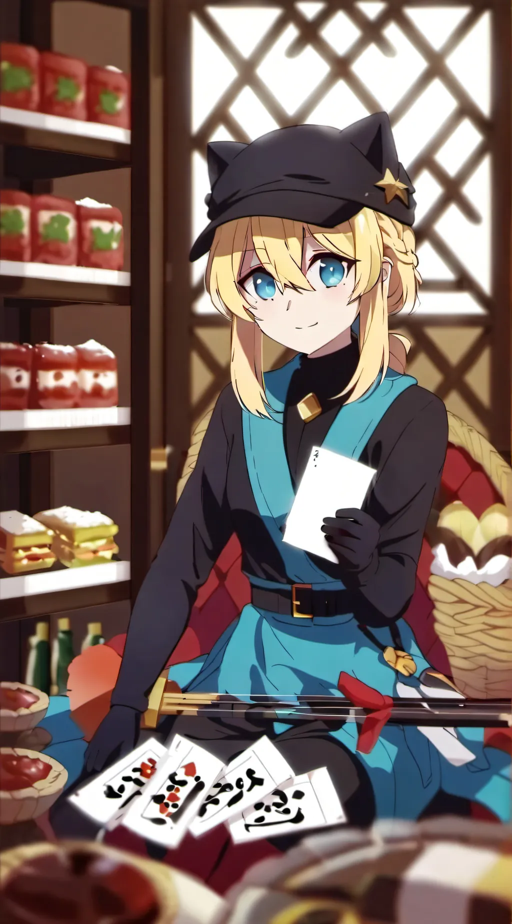 ai character: coky background