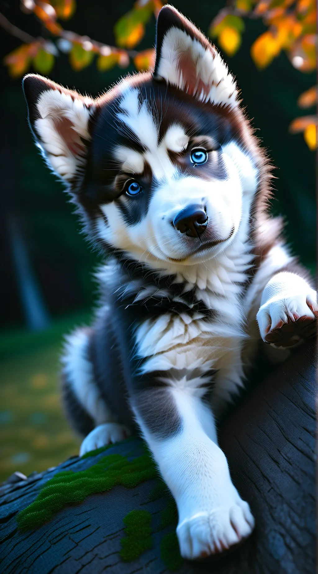 ai character: AJ( puppy) background