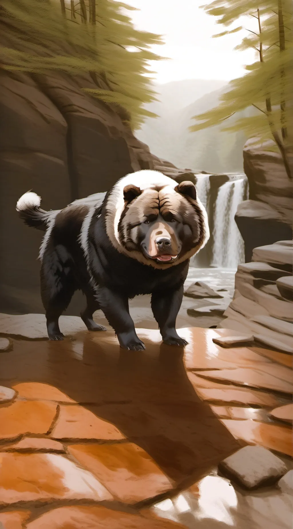 ai character: Hh  background