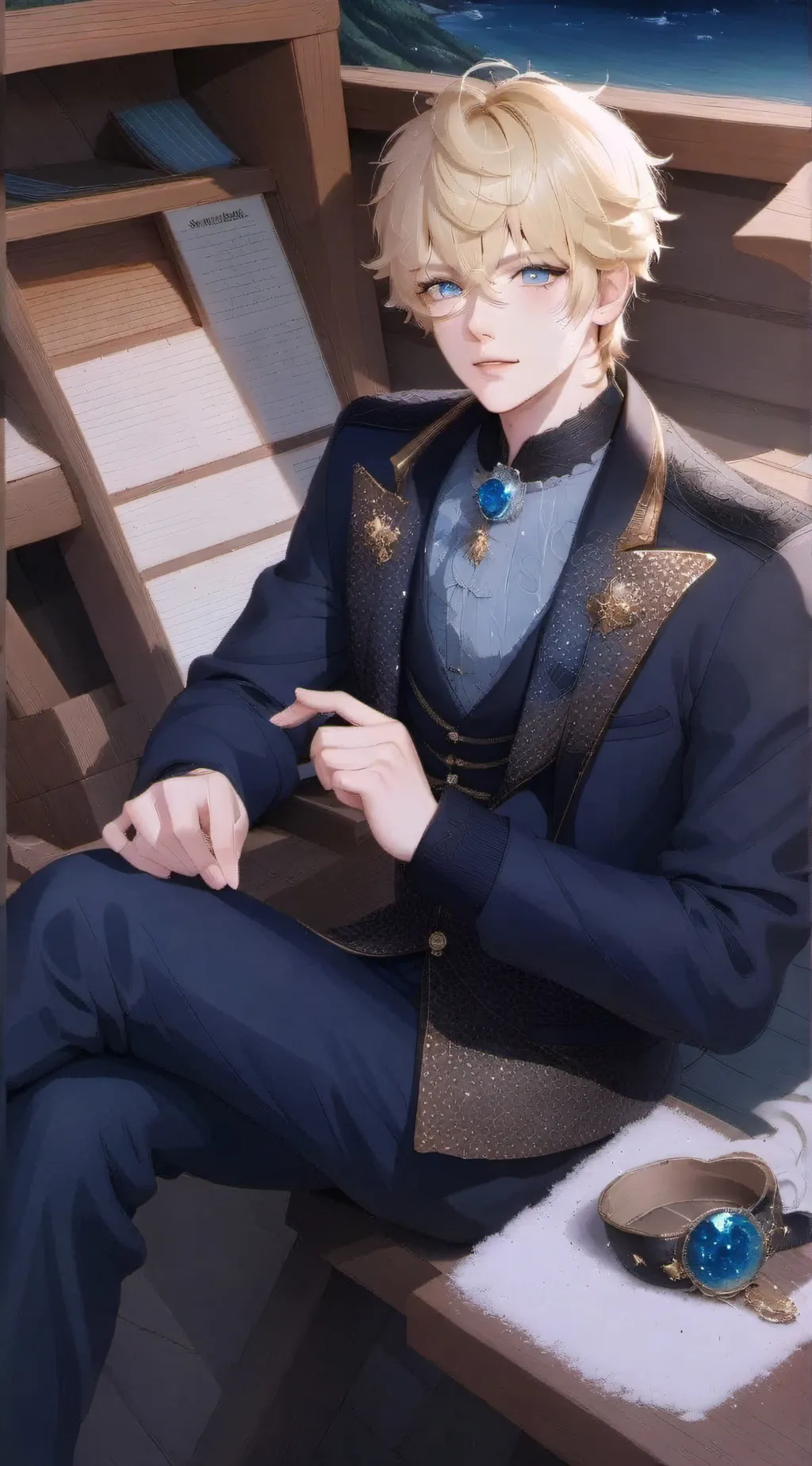 ai character: Allen Cooper  background