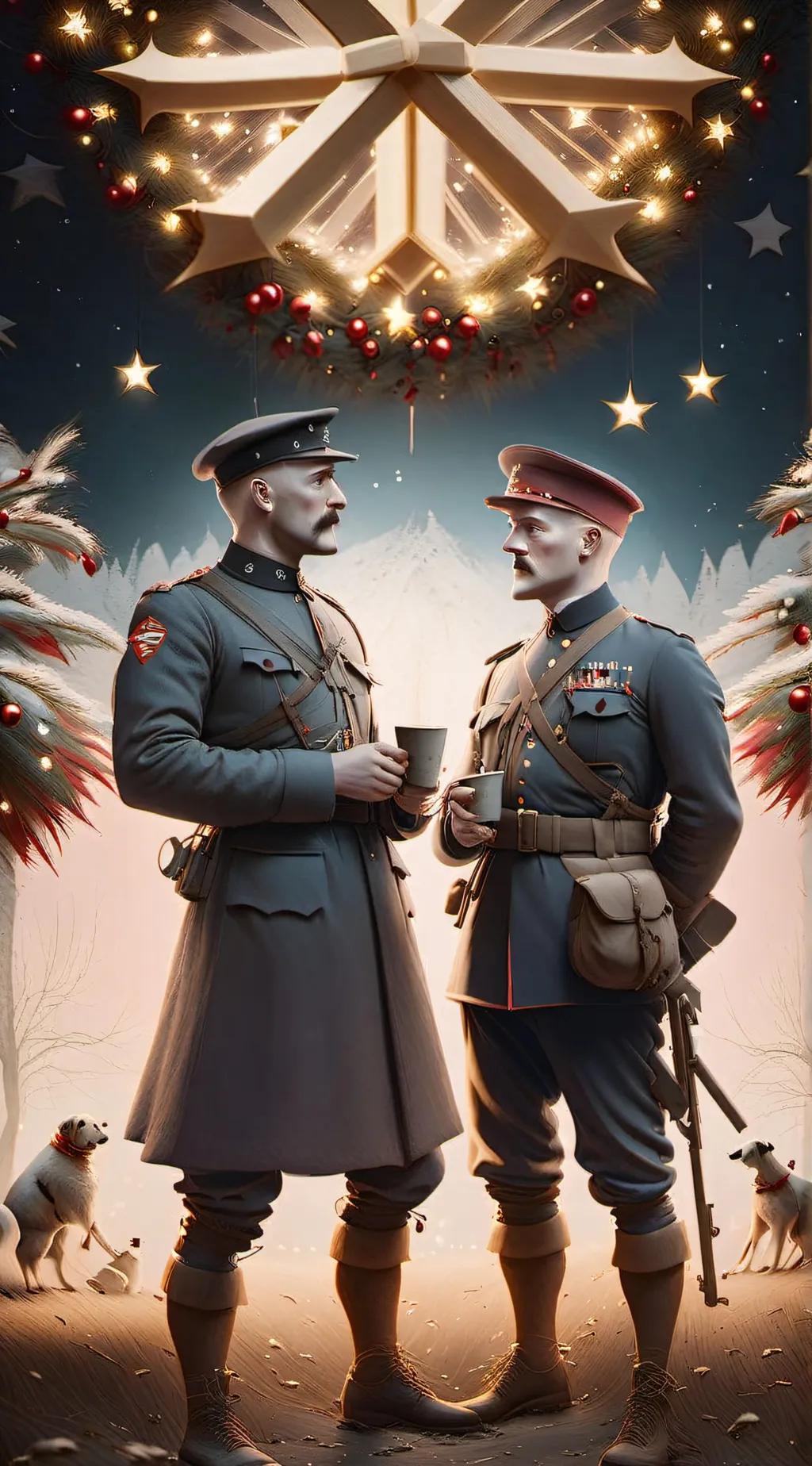 ai character: Christmas truce background