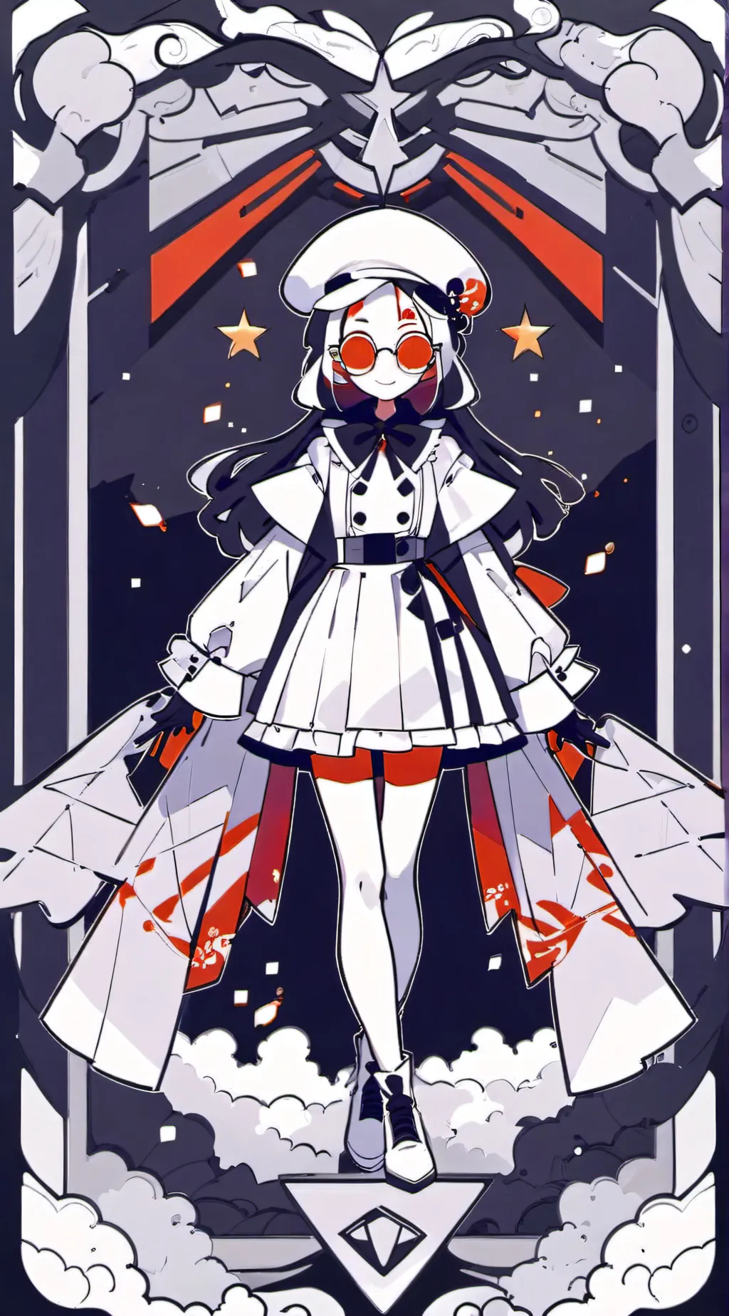 ai character: Blood moon’ kid background