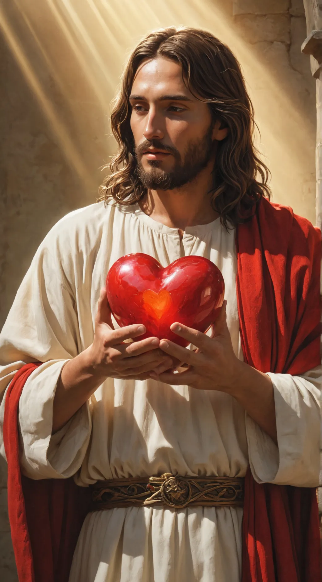 ai character: Yeshua Bar Yosef background