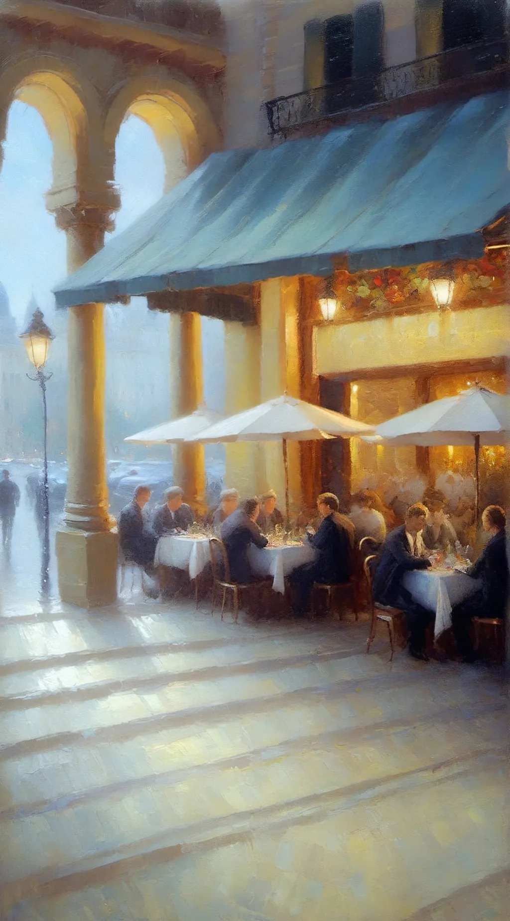 ai character: Restaurants background