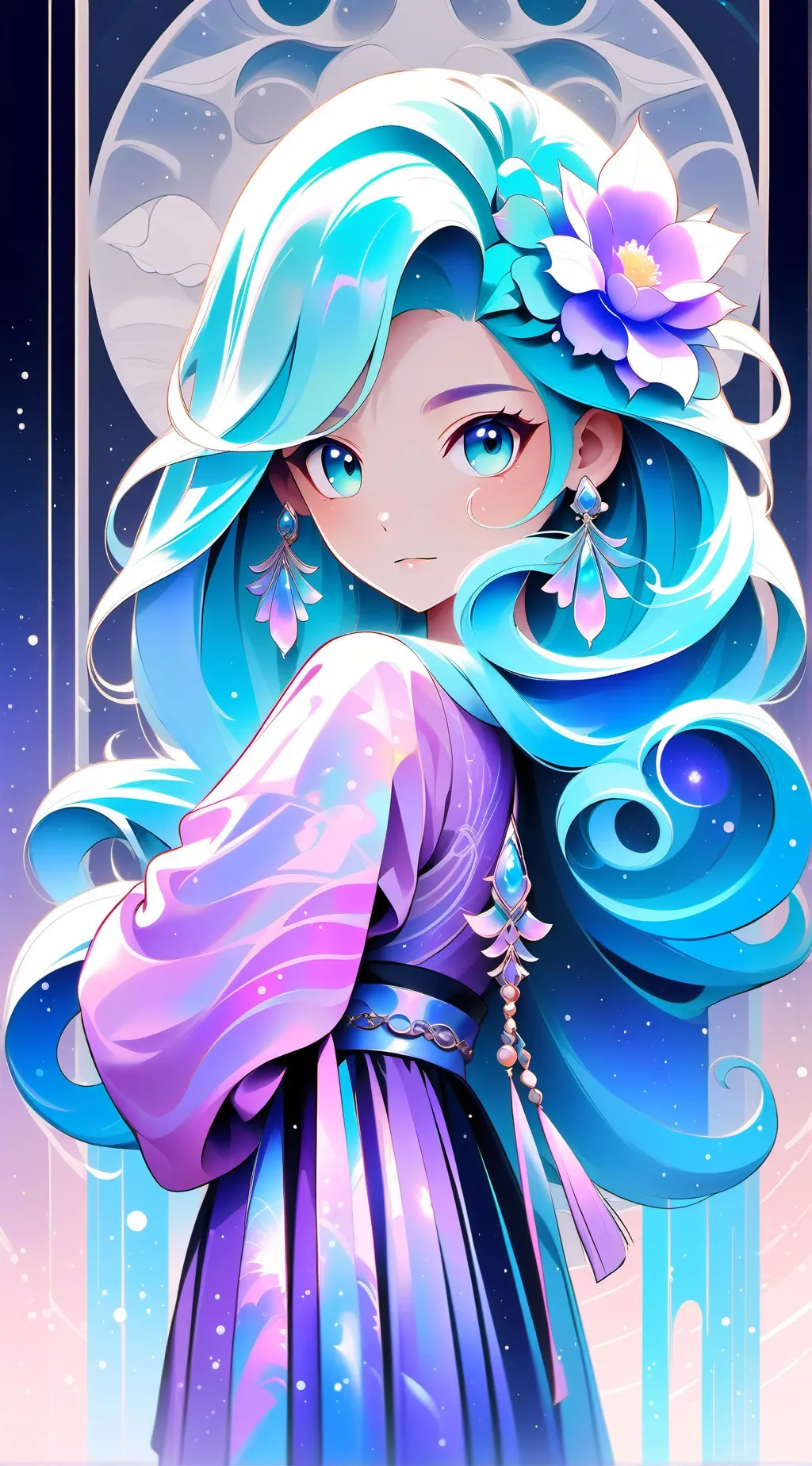 ai character: Aries queen background